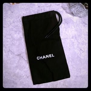 CHANEL black cotton dustbag